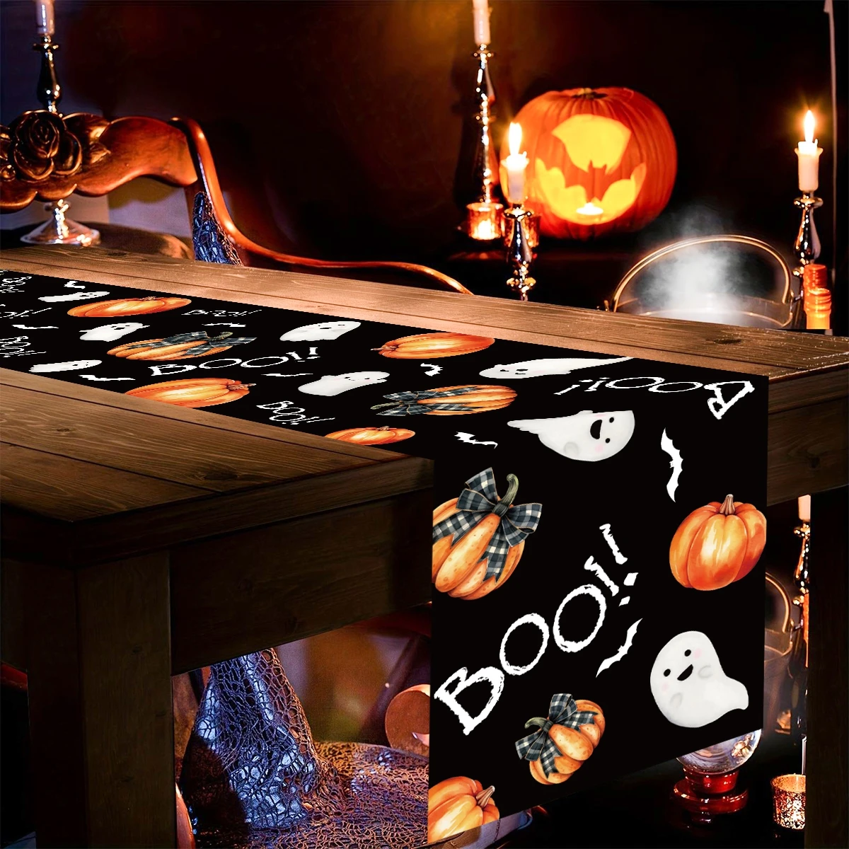 Настольная дорожка для Хэллоуина украшение Счастливого дома 2024 Детские предметы