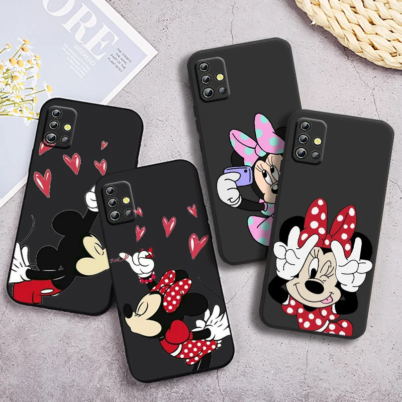 

Disney Mickey Love Phone Case For Samsung Galaxy A90 A80 A70 S A60 A50S A30 S A40 S A2 A20E A20 S A10S A10 E Black Funda Cover