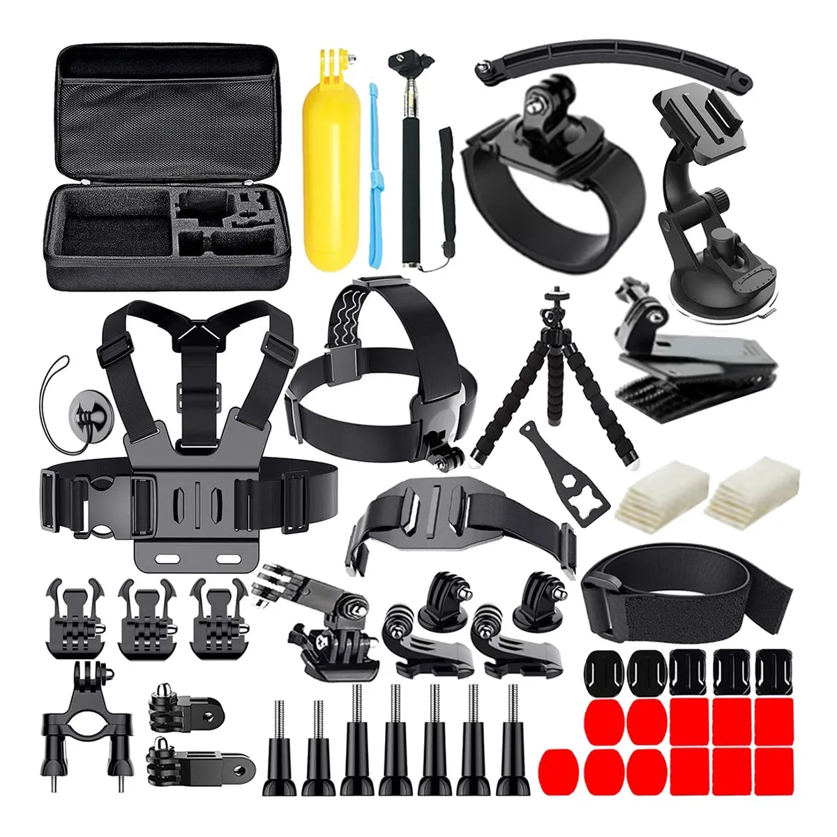 

61 in 1 Action Camera Accessories Kit for GoPro Hero 10 9 8 7 6 5 4 HeroGopro Max Insta360 Xiaomi Action Camera