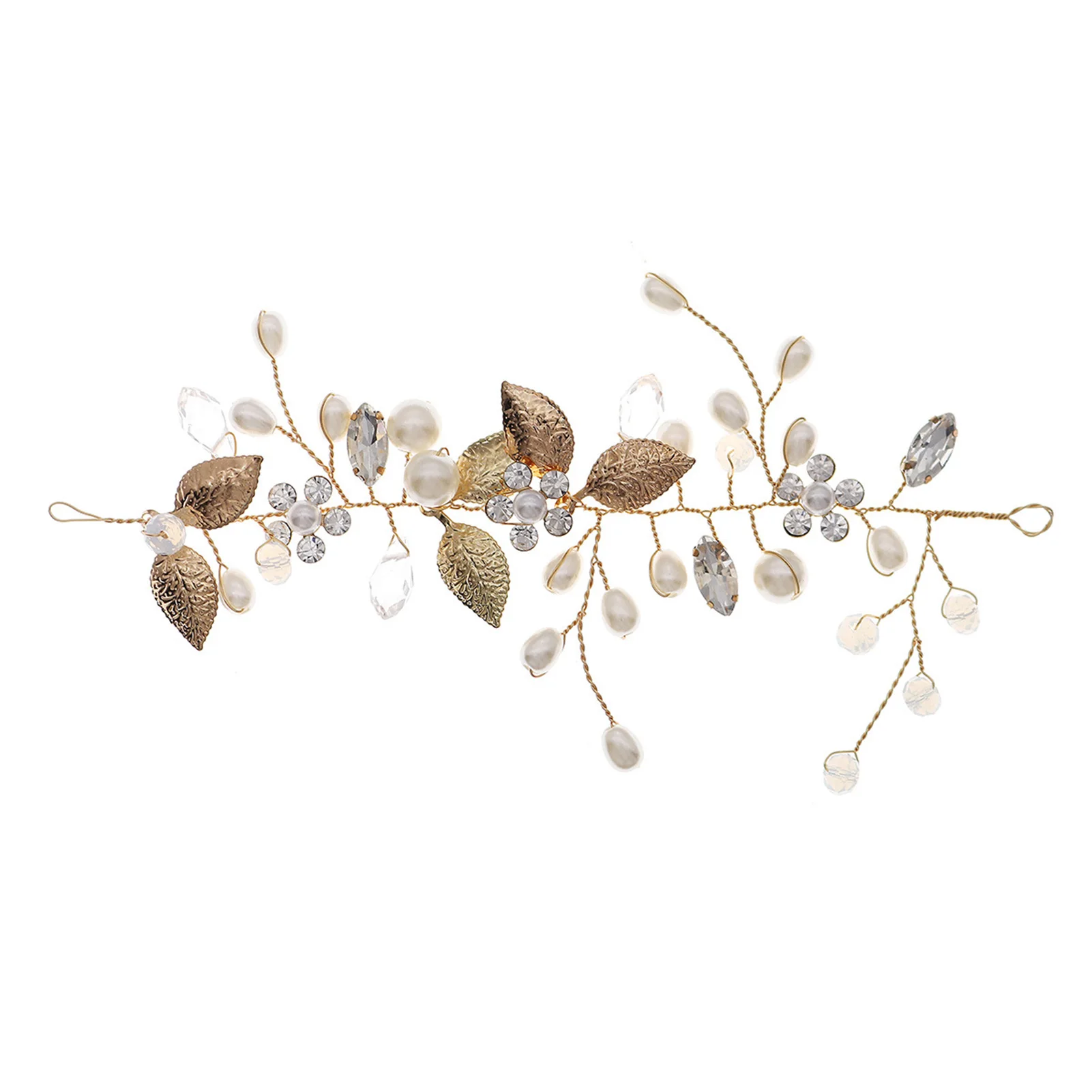 

Female Hairbands Crystal Headdress Jelly Diamond Headgear with White Pearls for Birthday Stage Party Show Dress up