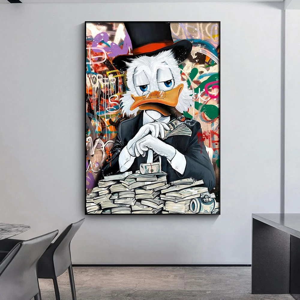 Настенный постер граффити с принтом