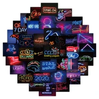 103050pcs cool cartoon neon light graffiti stickers laptop car guitar diy motorcycle luggage classic toy decal sticker for kid