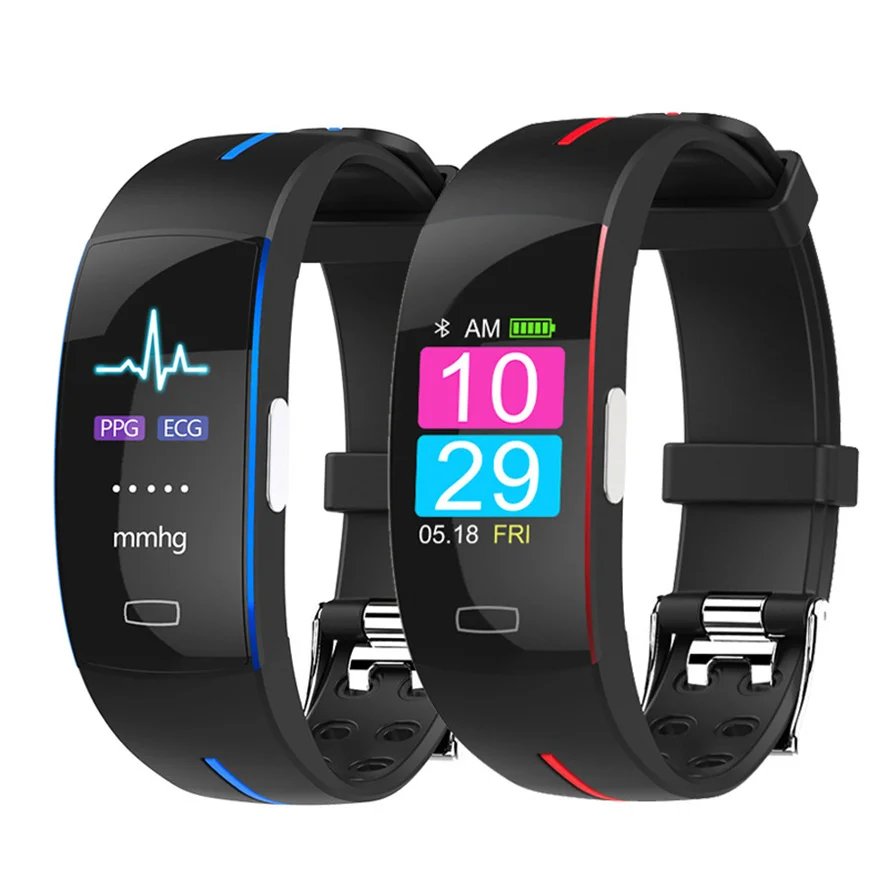

H66 Pl Blood Pressure Smart Band Heart Rate Monitor PPG ECG Smart Bracelet P3 plus Activit fitness Tracker Intelligent Wristband