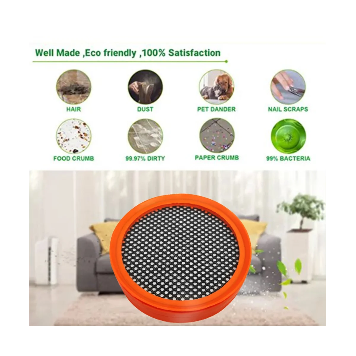 Hepa-фильтр для пылесоса Philips FC8009 FC8081 FC6723 FC6724 FC6725 FC6726 FC6727 FC6728 FC6729 5 шт.