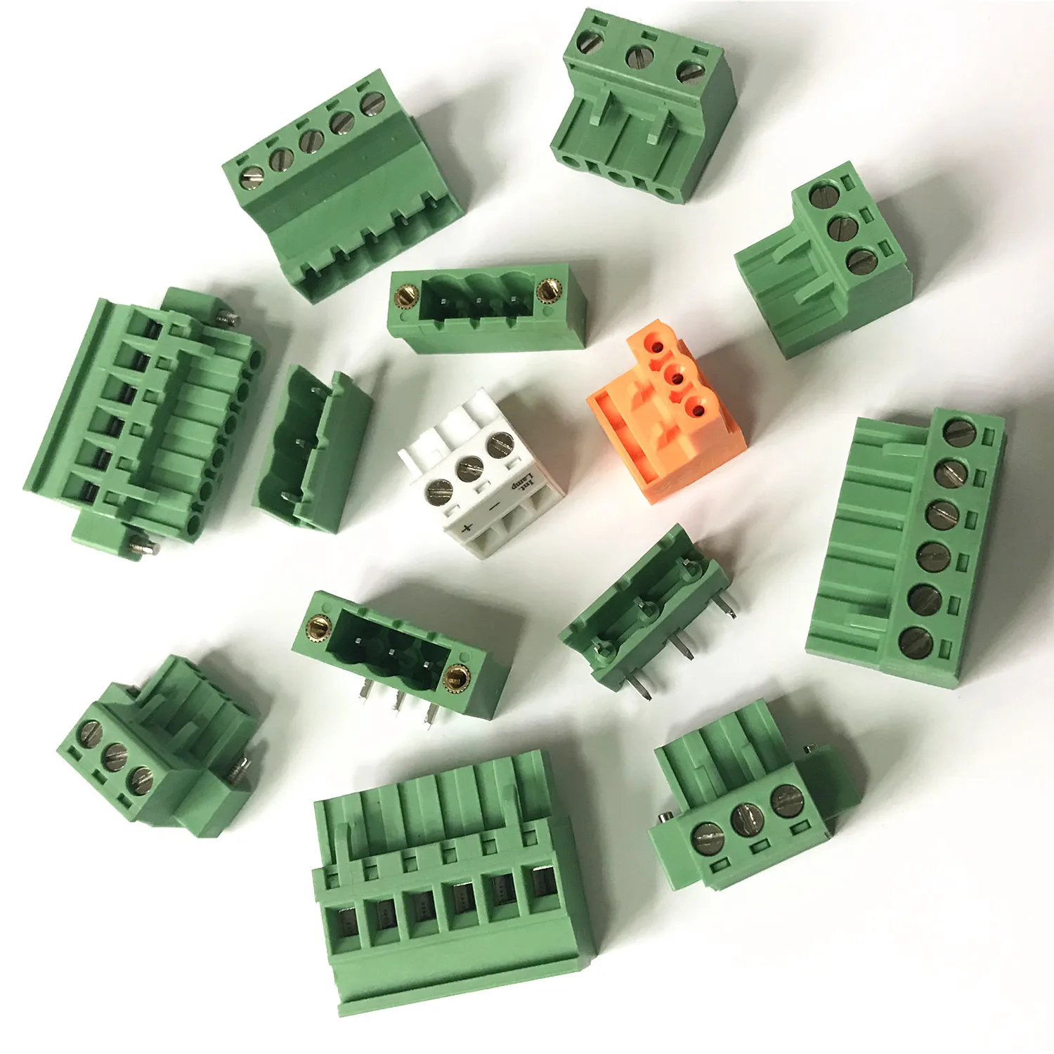 

factory sales pitch 3.5/3.81/5.08/5.0/7.62mm plug-in PCB terminal blocks PCB connector with LED PCB POWER KF2EDG WJ2EDGK