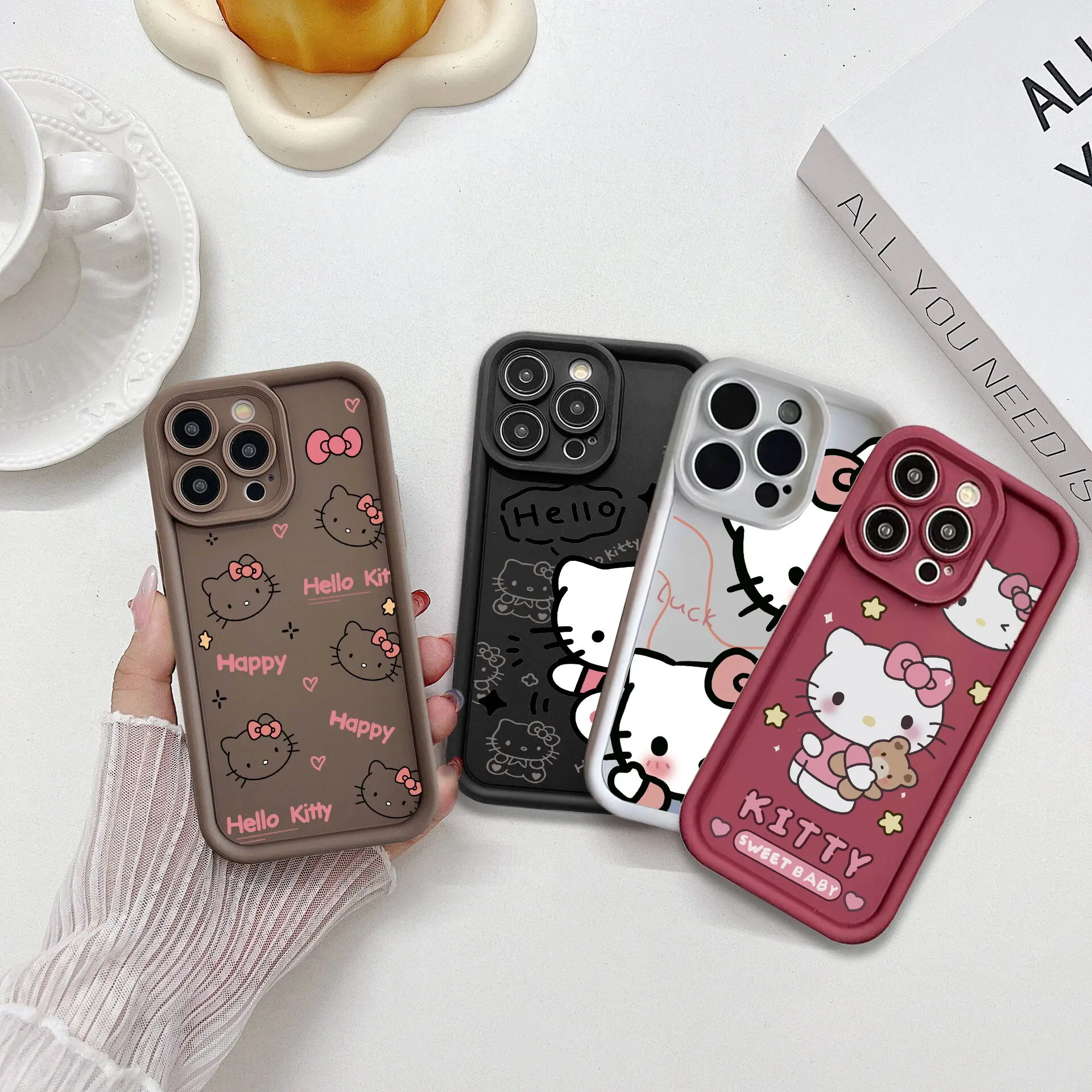 Милый чехол Sanrio Hello Kitty Kawaii Y2K для Google Pixel 9 8 7 8A 7A Pro мягкий силиконовый защитный