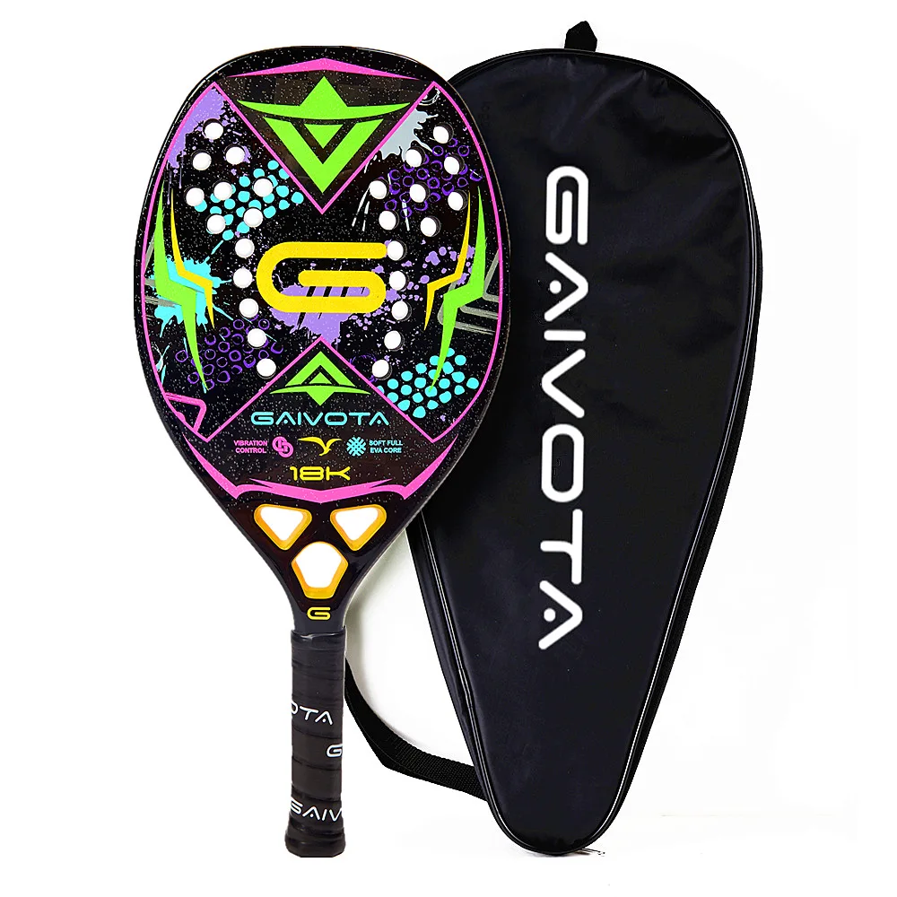 

Gaivota Beach Tennis racquet carbon 18K face rough senior athletes additional backpack