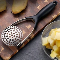 40hotvegetable masher handheld anti rust stainless steel multifunctional manual potato masher cooking tools