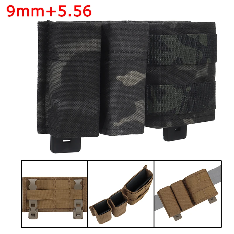

Tactical Hunting Mag Pouch For 9mm 5.56mm Military Molle Shooting Cs Army Magazine Case Bag Airsoft Paintball Holster Pouches