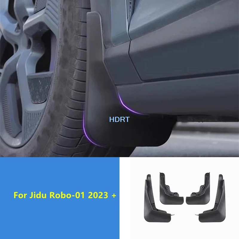

Для Jidu Robo-01 2023 + автомобильный стиль, переднее и заднее колесо, брызговик, крыло, брызговик, защитная крышка, аксессуары для украшения