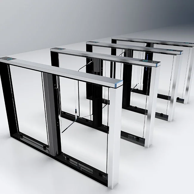 Высококачественная вращающаяся дверь из алюминиевого сплава с распознаванием