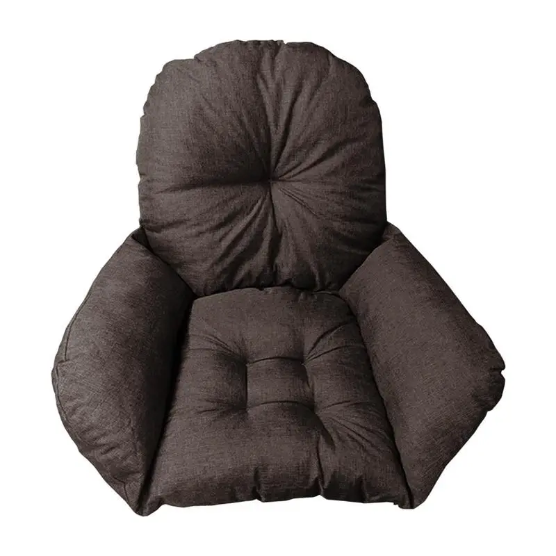 

Egg Chair Cushion 105x105cm/41.33x41.33inch Hammock Swing Chair Seat Cushion Pad Washable Porch Swing Cushions With Armrest And