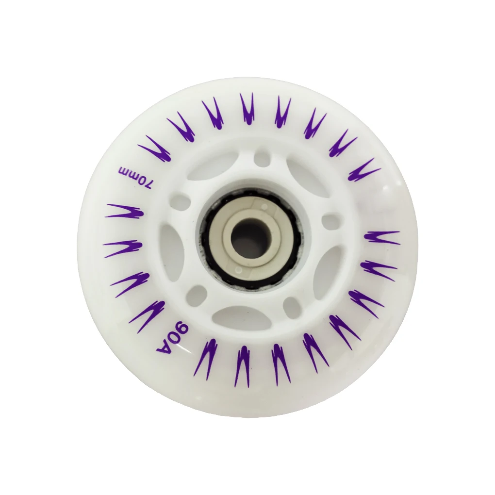 

Pack of 4 Rollers Skates Wheels Non-slip PU Skating Wheel Replacement Part Skateboard Kit Attachment for Learner