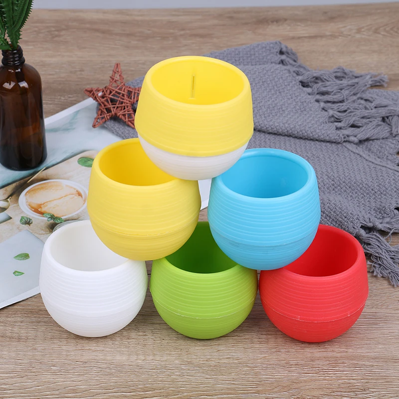 

5 шт., круглые пластиковые цветочные горшки