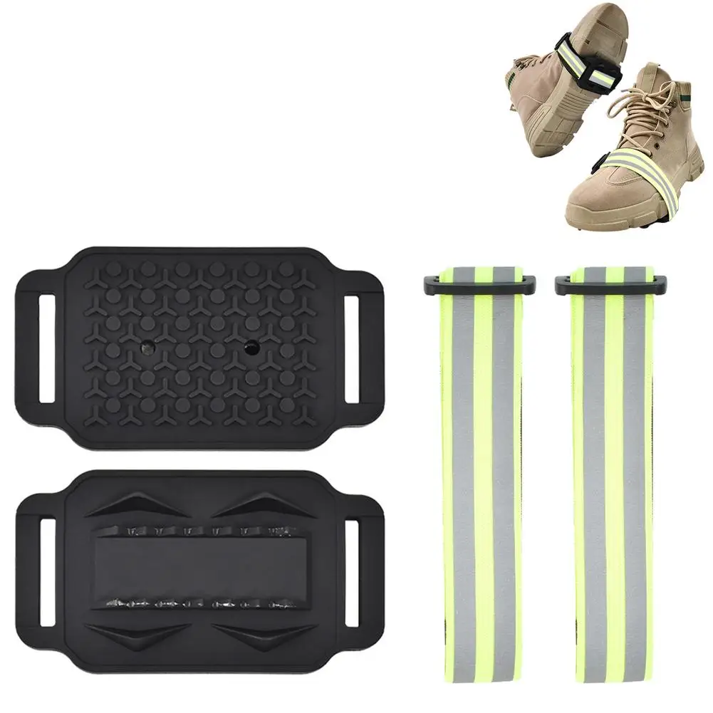 

2Pcs Anti-Skid Snow Ice Gripper Climbing Shoe Elastic Forefoot Crampons For Winter Hiking Climbing Ice Fishing Hunting Drop ship