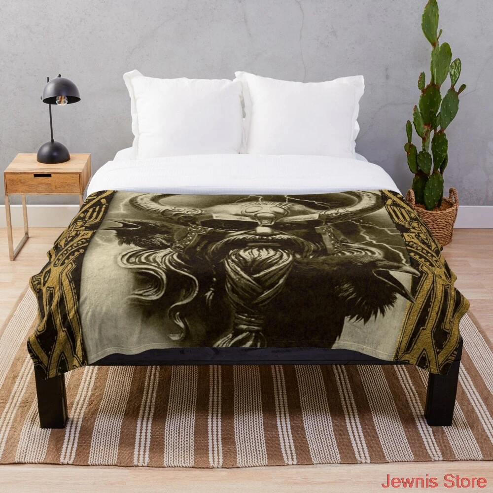 

Одеяло Odin, постельное белье, шерпа, флисовое покрывало, s покрывало для кровати, дивана, для детей и взрослых, подарок