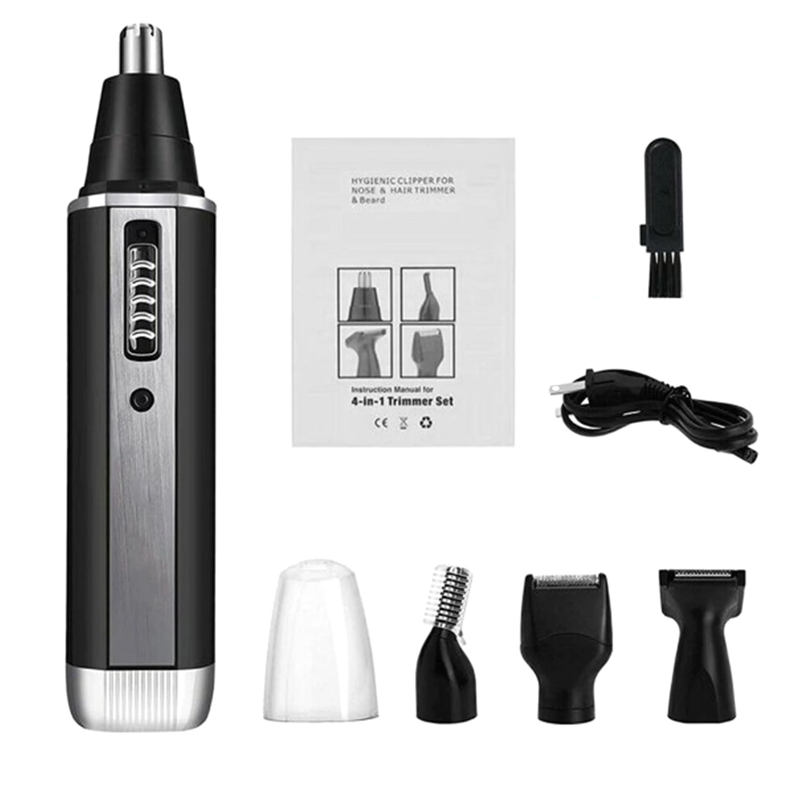 

4 In 1 Hair Removal Facial Body Painless Strong Power Electric Shaver Kit Rechargeable Eyebrow Beard Beginner Plug And Play