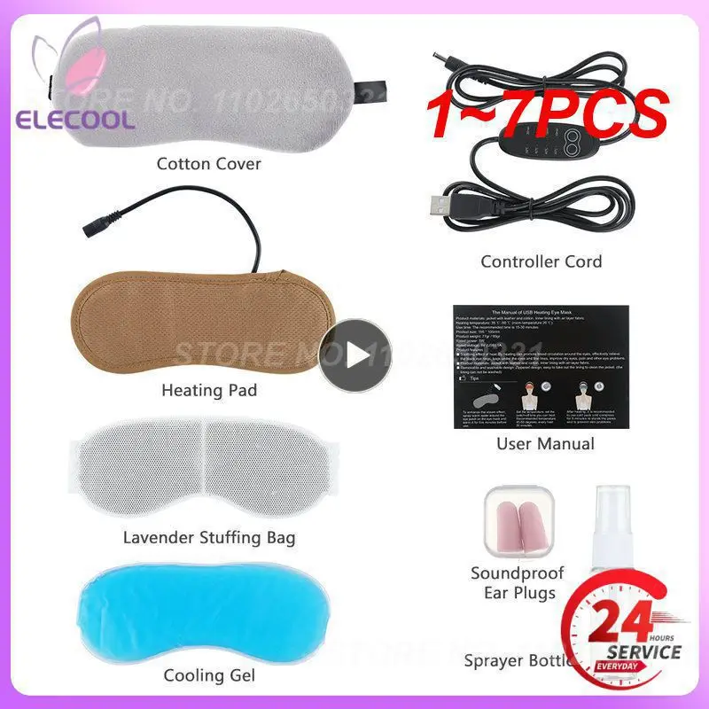 

1~7PCS Heated Eye Mask Cold & Warm Eye Compress Therapy Eyes Dark Circles Eye Bags Stye Headache Reliever Sleep Aid