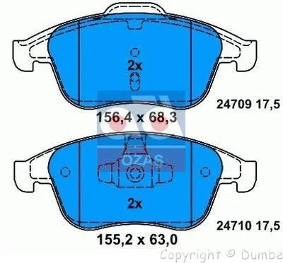 

Ten brake pad LAGUNA III 07 for 986494381