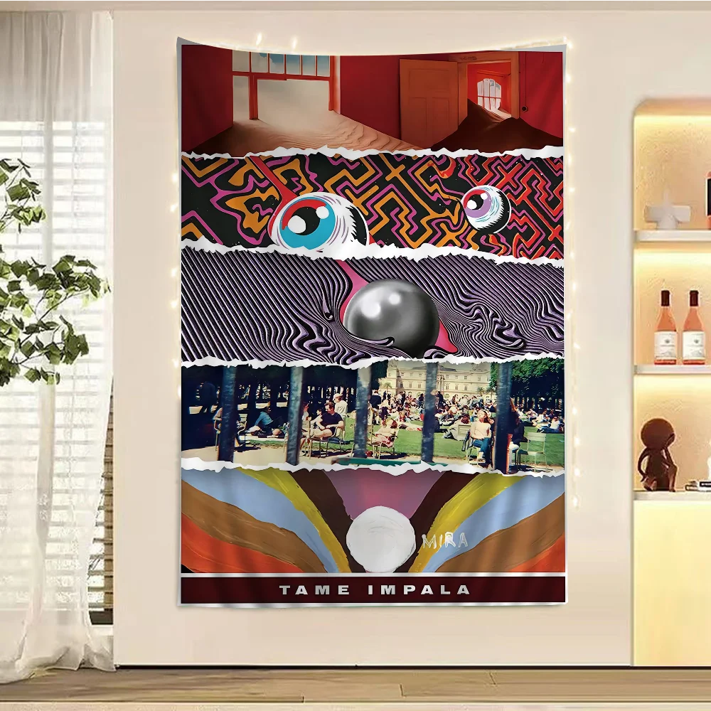Новый Tame Impala психоделический хиппи настенные гобелены для гостиной домашний