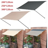 manual awning canopy door and window outdoor patio garden sun shade retractable multi color adjust shelter