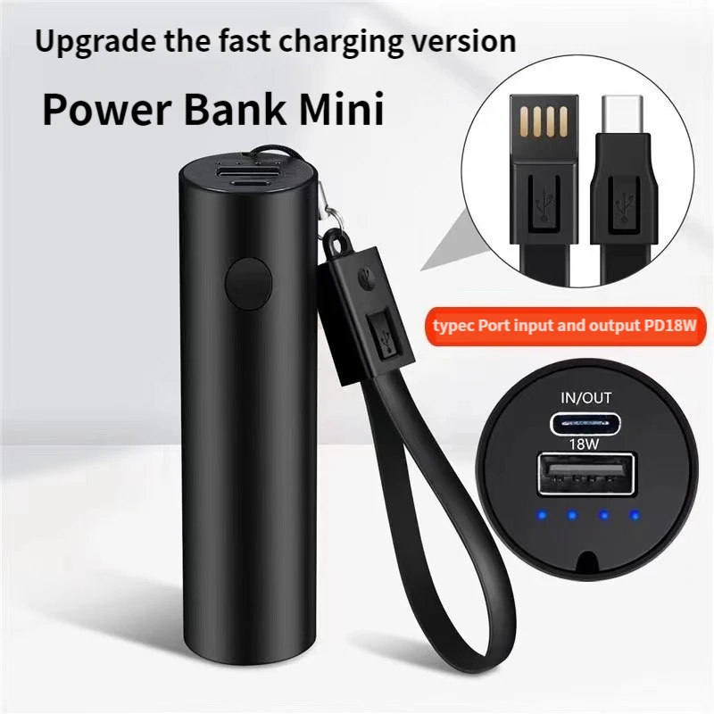 

5000mAh Mini Power Bank for Xiaomi Huawei iPhone Samsung Poverbank Mobile Phone Charger Portable External Battery Pack Powerbank