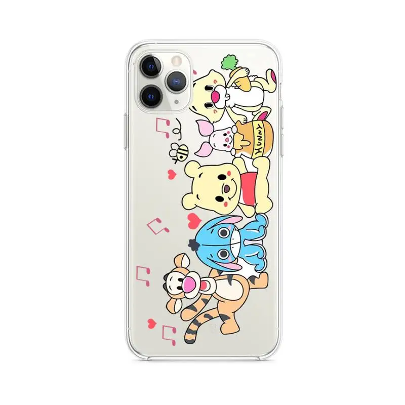 Прозрачный чехол NBDRUICAI для телефона с изображением Винни-Пуха тигра эйхора iphone 13
