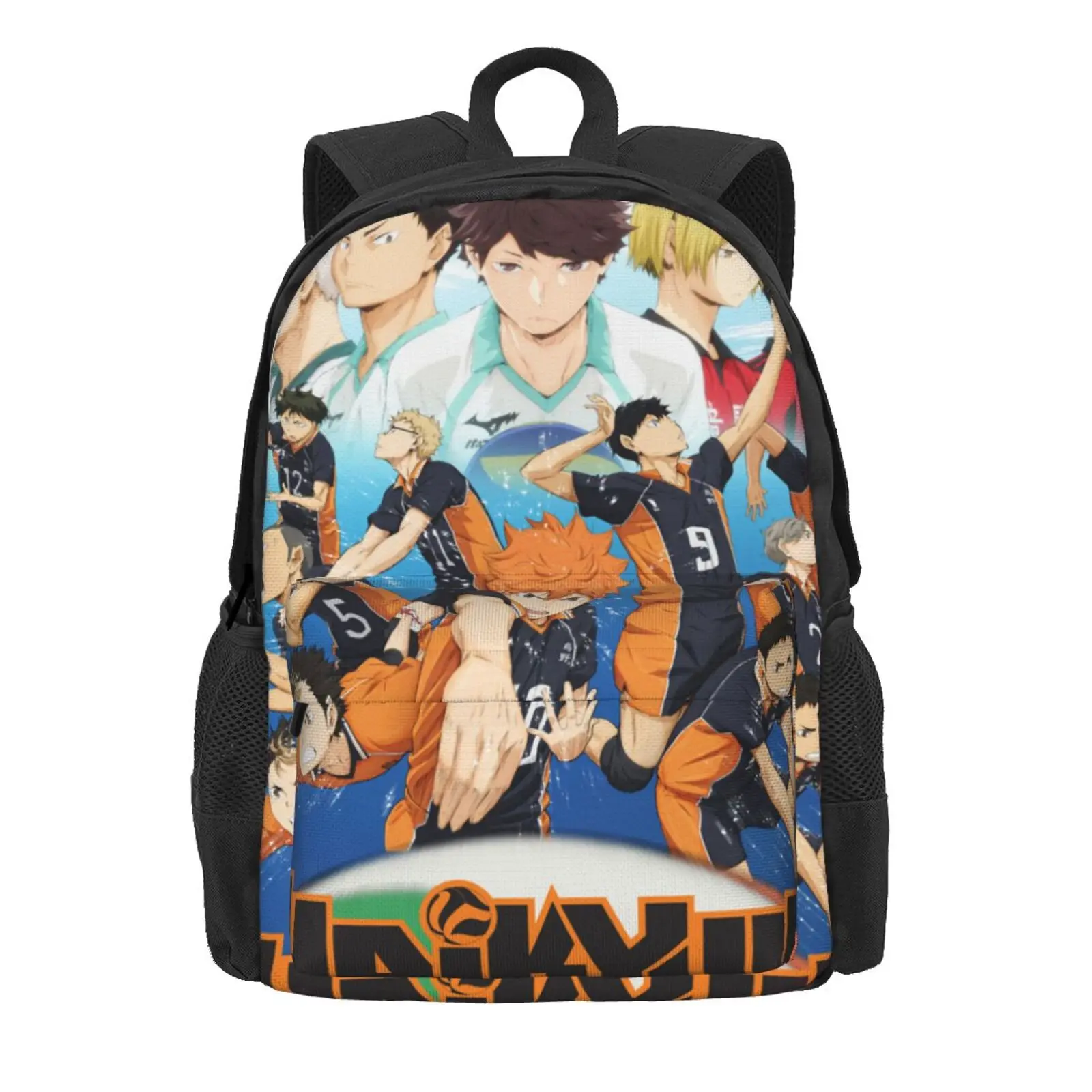 

Школьные ранцы Haikyuu 17 Kawaii, женский рюкзак аниме Ita, мужская сумка, женская сумка, сумка-тоут