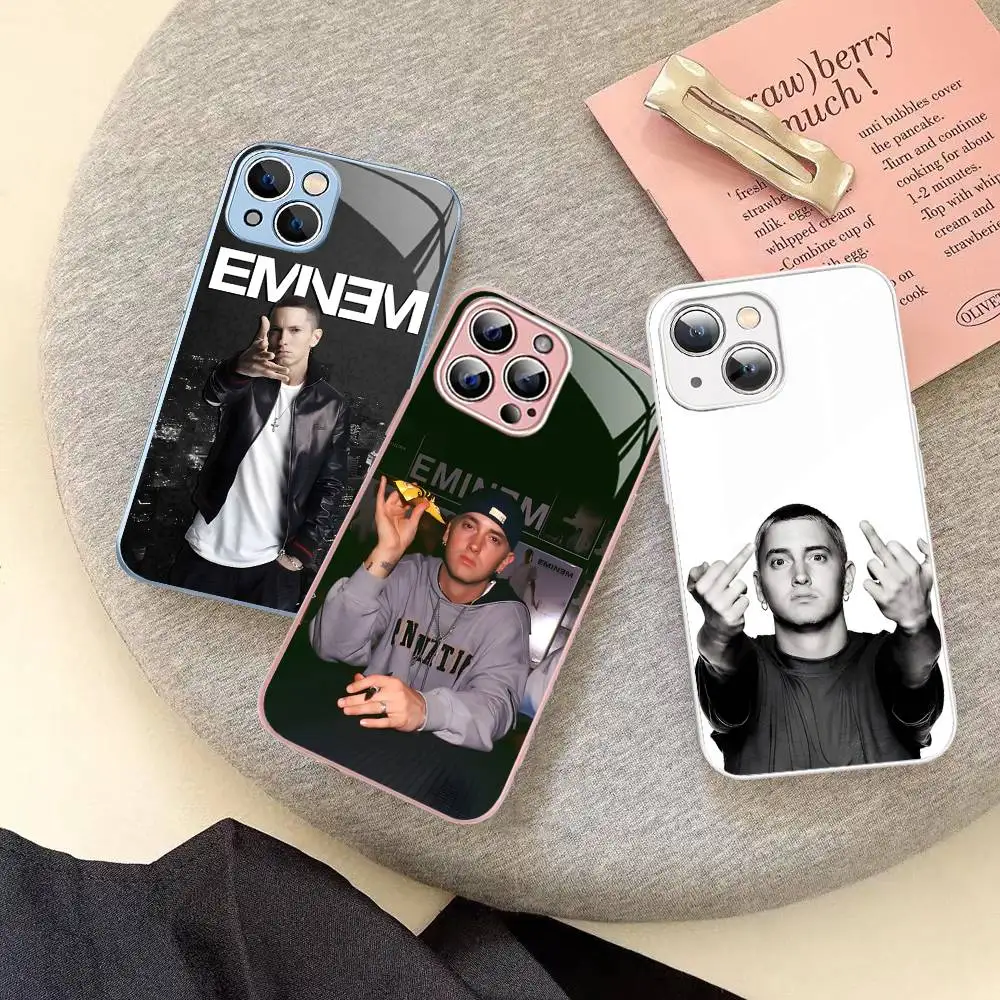 Фото Защитное стекло Super Rapper Eminems для iPhone 14, 13, 12, 11 Pro, Mini, XS MAX, 14 Plus, X, XS, XR №1