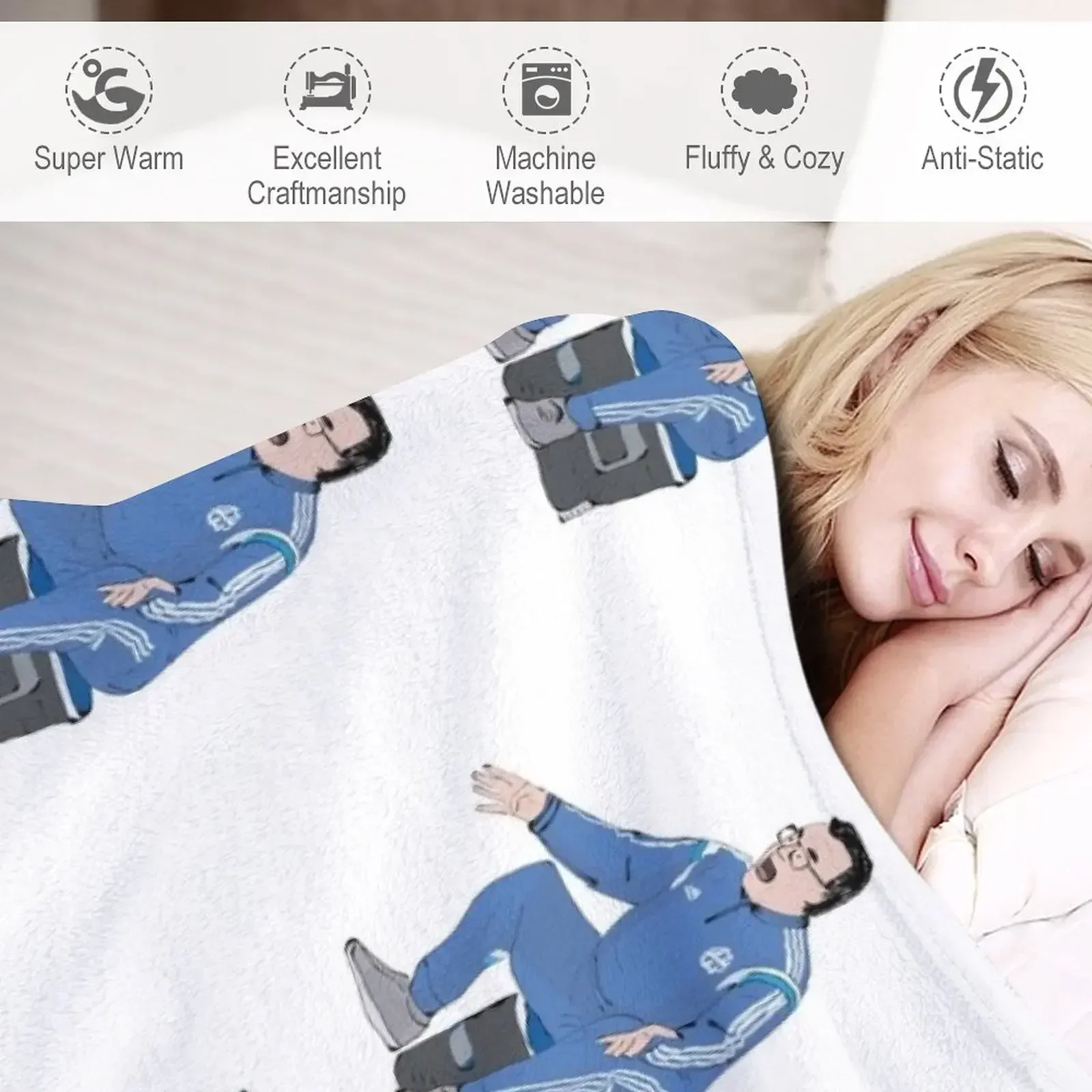 Одеяло Marcelo Bielsa OM Самый мягкий плед на диван Одеяла