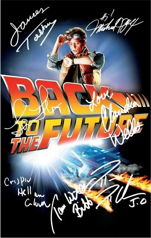 

BACK TO THE FUTURE Cast Multi Signed PHOTO Art Film Print Silk Poster Home Wall Decor 24x36inch