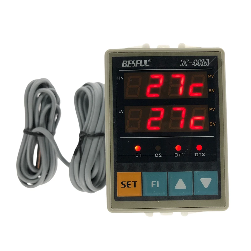 BF-440A Dual-probe Temperature Controller Solar Dual-channel Thermostat, Two-channel Hot Water Temperature Switch