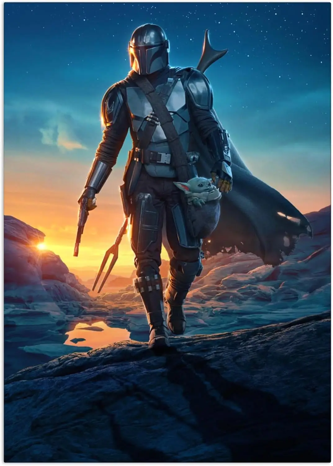 Dsplte Str Wrs Metl Post Moe Wll rt Post- Mndlorn Seson 2 Trl - 2-Post Sze