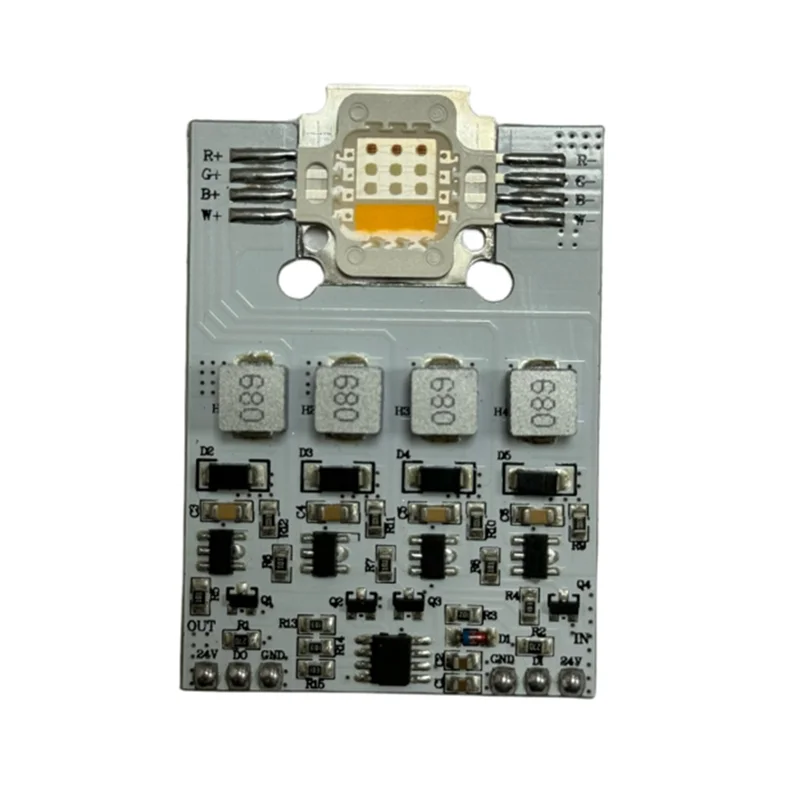 Фото A20F-Addressable UCS2904 12 Вт RGBW Светодиодный модуль высокой мощности Пиксельный светильник DC12V Вход RGBW Цифровой светодиодный светильник для прожекторов №3