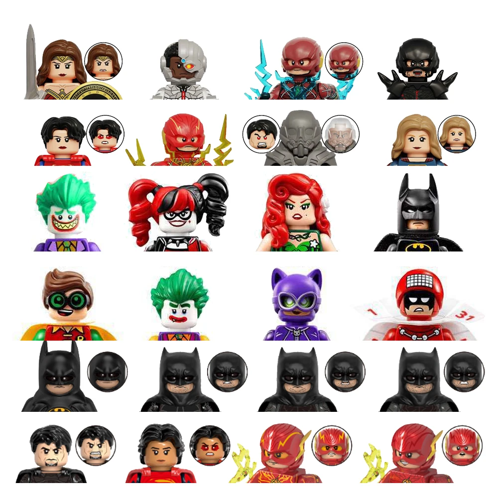 

PG8032 Batman Building Blocks The Joker Harley Quinn Movies Plastic Mini Action Toy Figures Assemble Blocks Kids Birthday Gifts