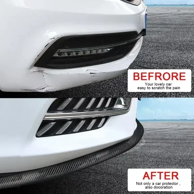 Передний бампер автомобиля сплиттер для губ спойлер карбоновая юбка защита