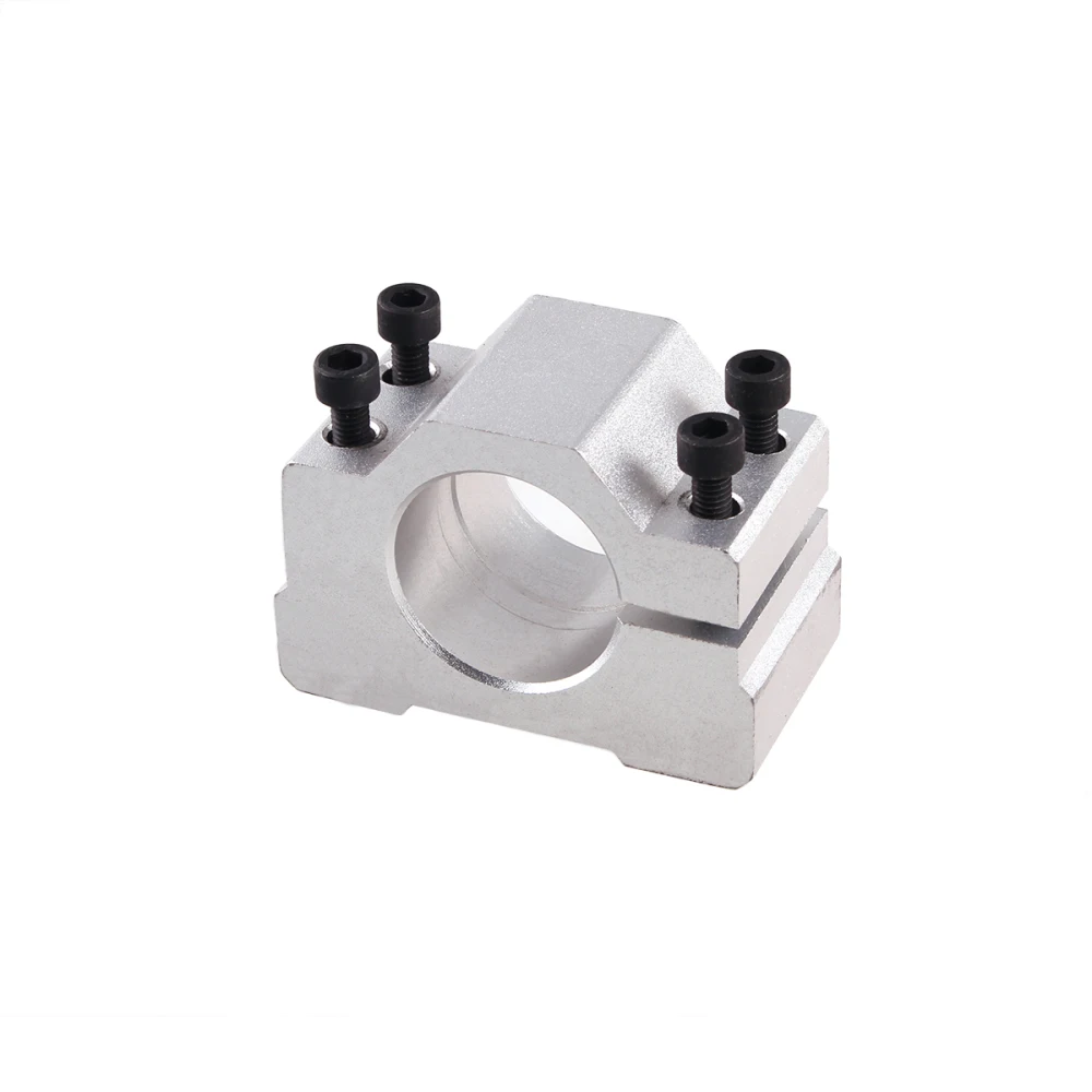 

CNC Mill Spindle Clamp ID 48mm 50mm 52mm 54mm 56mm Spindle Motor Clamp Pitch 70x20mm For 300W 400W 500W 600W Motor Mount Bracket