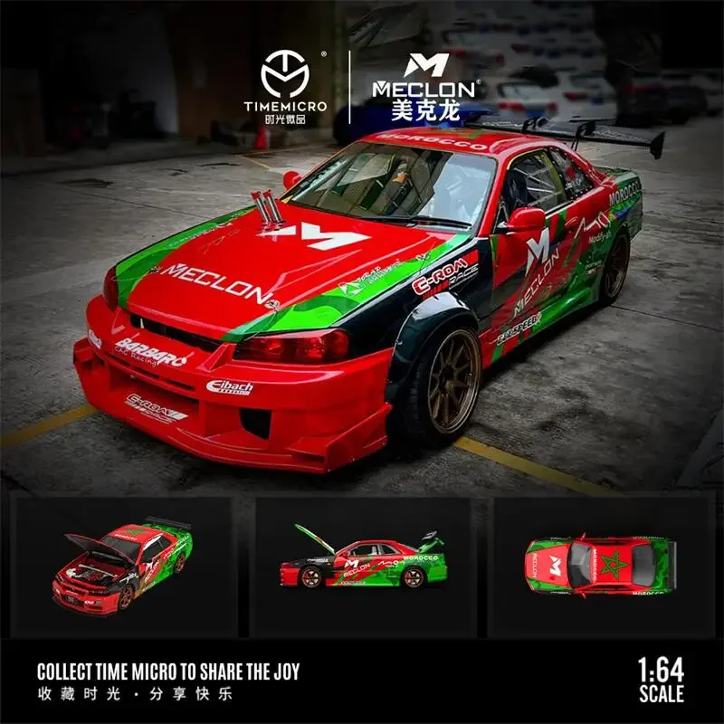 Фото Литая под давлением модель автомобиля Time Micro 1:64 R34 Meclon Limited 999 №1