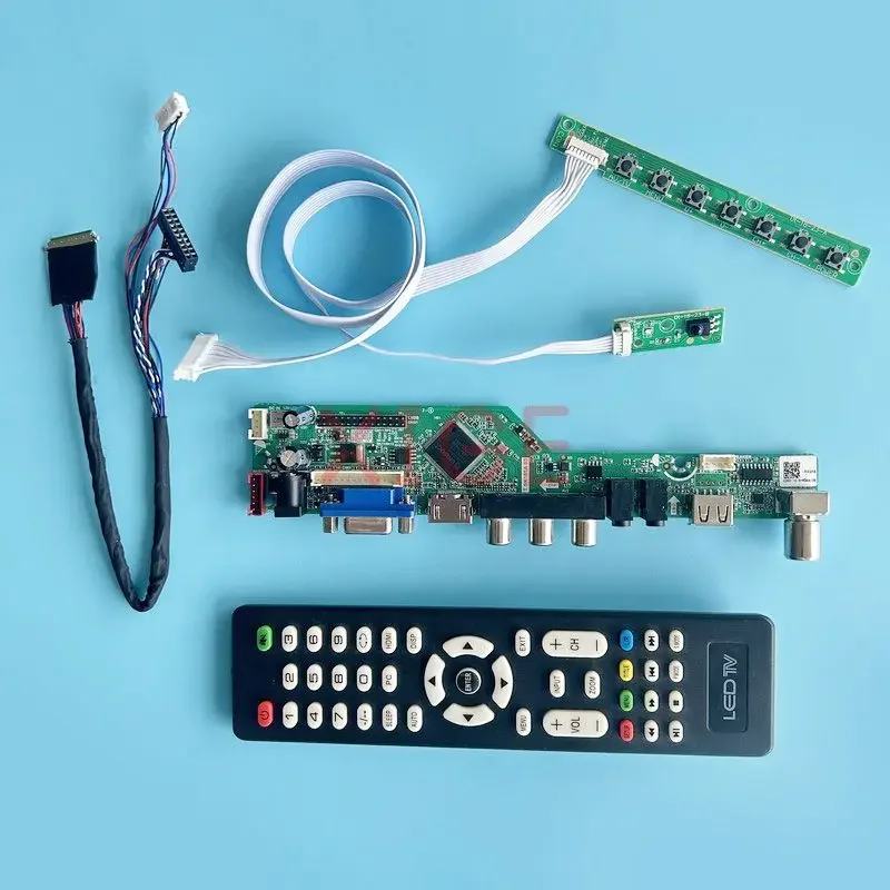 Плата драйвера ЖК-контроллера подходит для B101AW02 B101AW03 B101AW06 VGA + HDMI AV USB 10 1 дюйма 1024x600