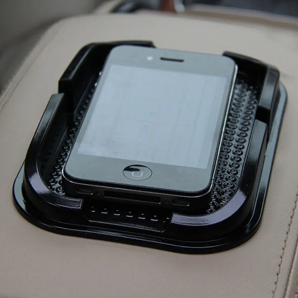 

Black Car Mobile Phone Holder NonSlip Dashboard Mat Pad Anti-Skid Sticky Grip Mount Silica Gel Non-slip Mats