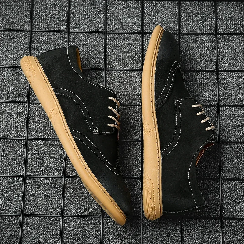 Мужские туфли-оксфорды из натуральной кожи больших размеров роскошная мужская