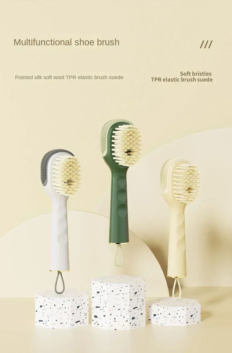

PDQLight Luxury Long Handle Liquid Household Push-Type Automatic Liquid Clothes CleaningBrush Soft Fur Shoe Brush Axillary Brush