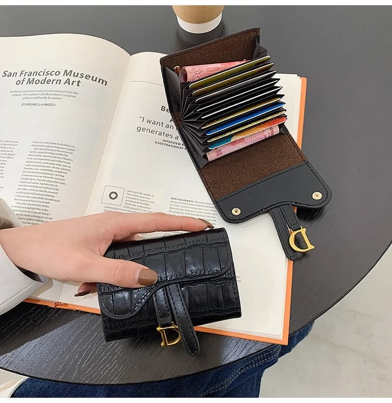 Women Short Wallet Small Fashion Luxury Brand Leather Purse Ladies Card Bag for Women Clutch Female Purse Money Clip Wallet 2023