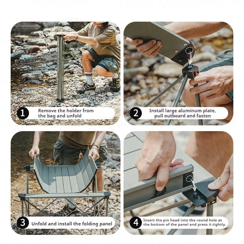 Naturehike складной стол для кемпинга сверхлегкий портативный из алюминиевого сплава