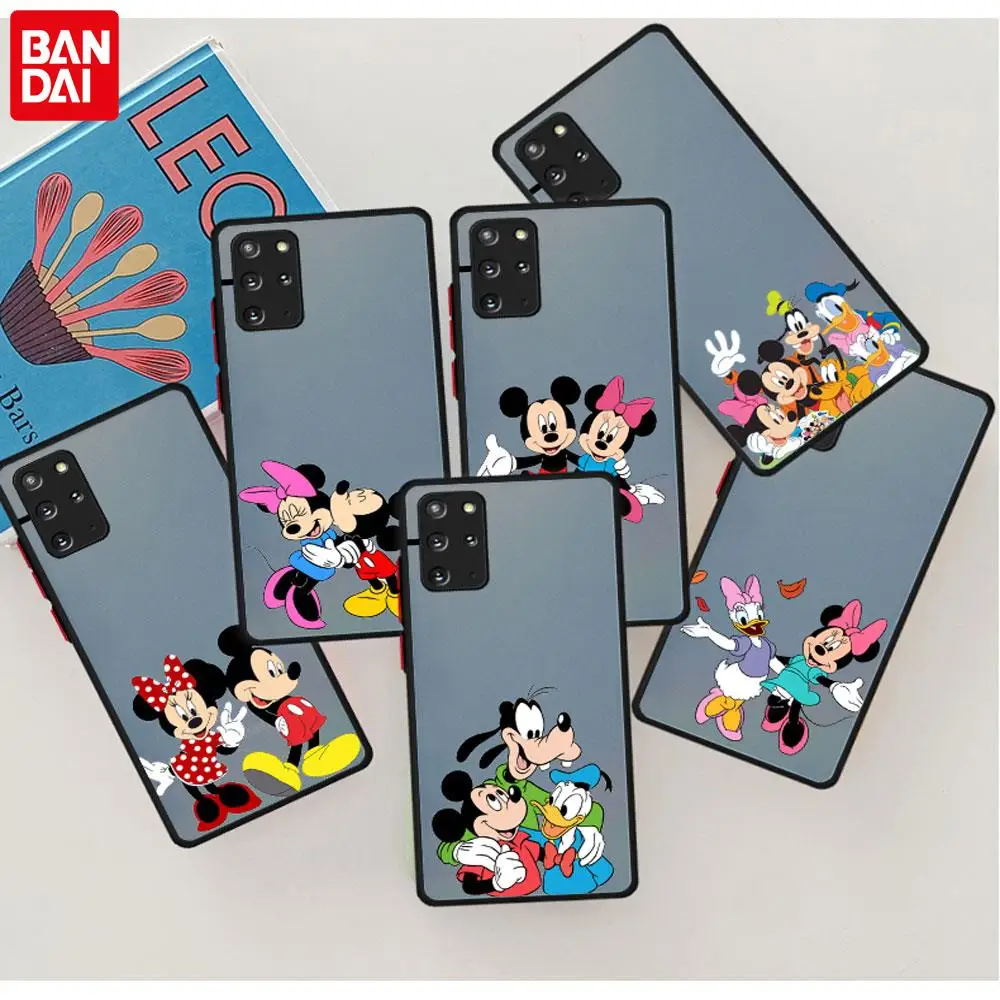 

Minnie Mickey Mouse Matte Phone Case For Samsung Galaxy A01 A02 A02S A10 A20E A20S A30 A40 A50 A50S A70 A70S Shockproof Cover