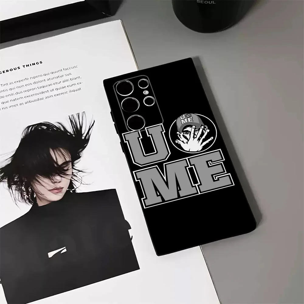 Чехол для телефона J-John C-Cenas actor Samsung S24 23 22 30 21 10 9 Ultra Plus Lite FE 5G черный мягкий чехол