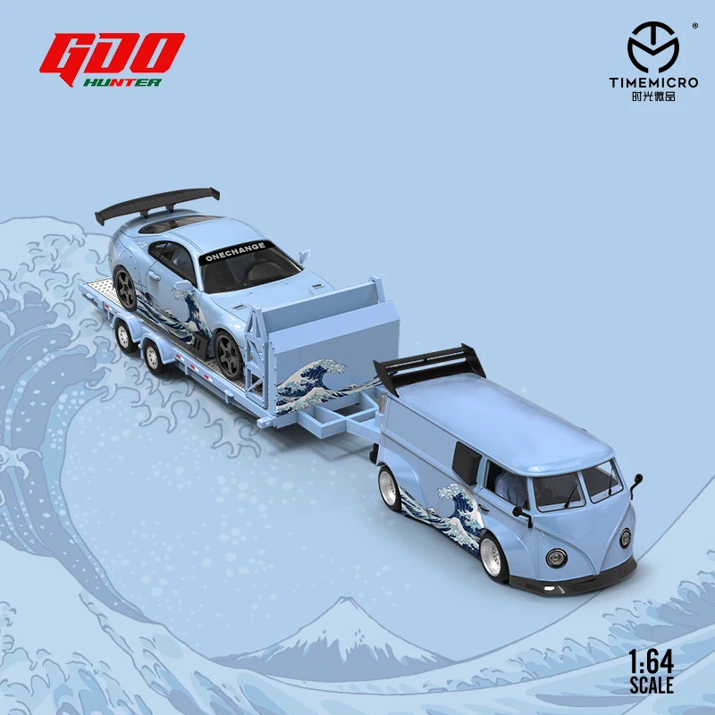 TimeMicro X GDO 1:64 A80 /86 Set The Great Wave off Kanagawa литая модель автомобиля
