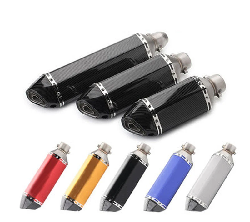 

Универсальный глушитель выхлопной трубы мотоцикла, выпускной глушитель, трубка глушителя для Yamaha Honda Suzuki Kymco KTM 250cc-1200cc