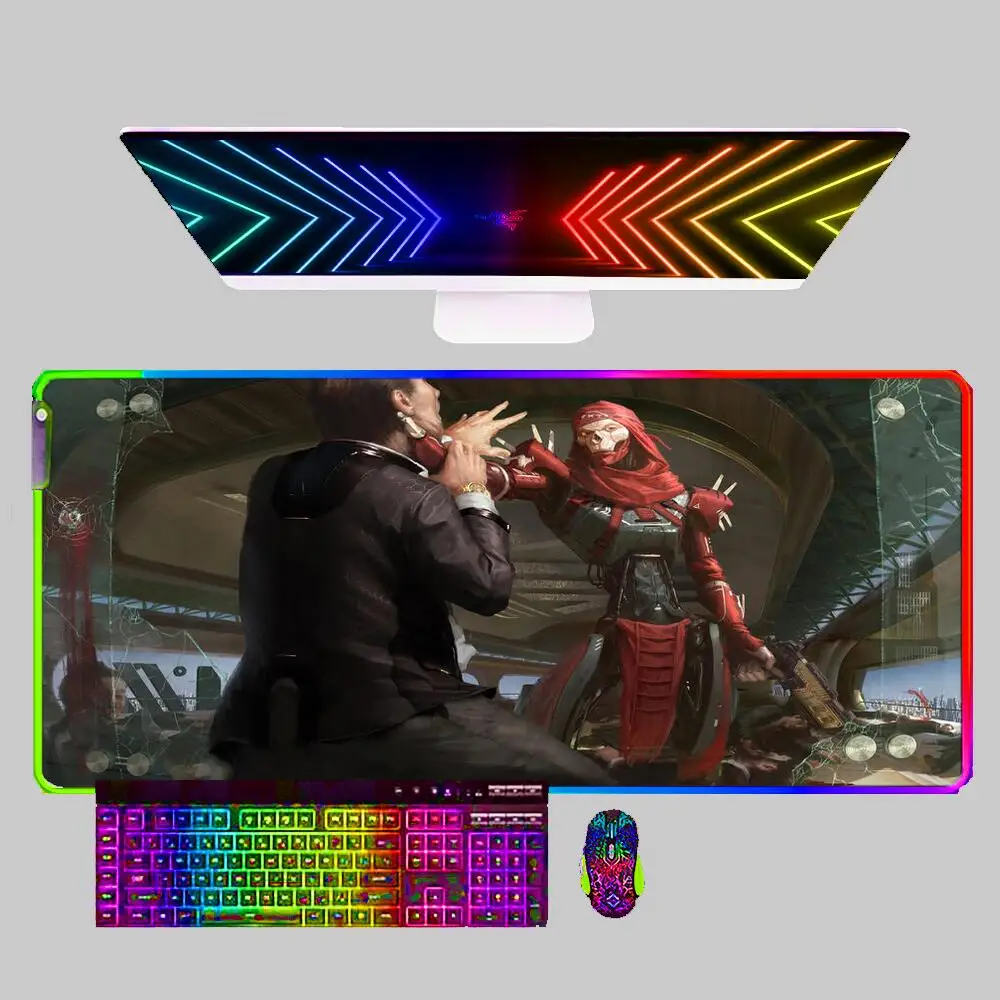 

Коврик для мыши Apex Legends RGB, игровой ноутбук, аксессуары для игр, планшет 900x400 XXL, коврик для клавиатуры, большой коврик для мыши, светодиодный и...