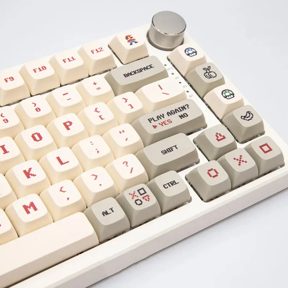 PBT термосублимация XDA профиль колпачки клавиш красный белый машина Ретро стиль